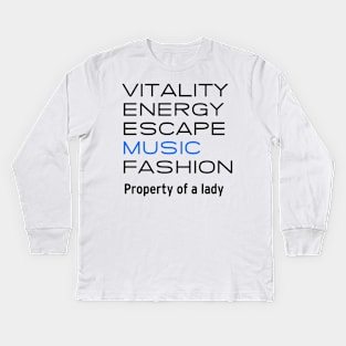 Vitality and Fashion Kids Long Sleeve T-Shirt